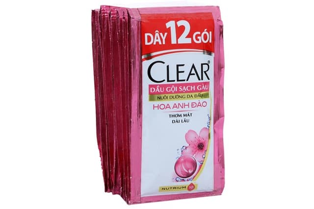 Dây Dầu Gội Clear Anh Đào Hồng