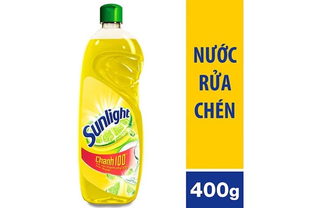 Thùng 24 chai Nước Rửa chén Sunlight 400g Chanh VÀNG