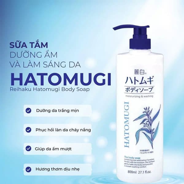 Sữa tắm Hatomugi Nhật Chính Hãng.