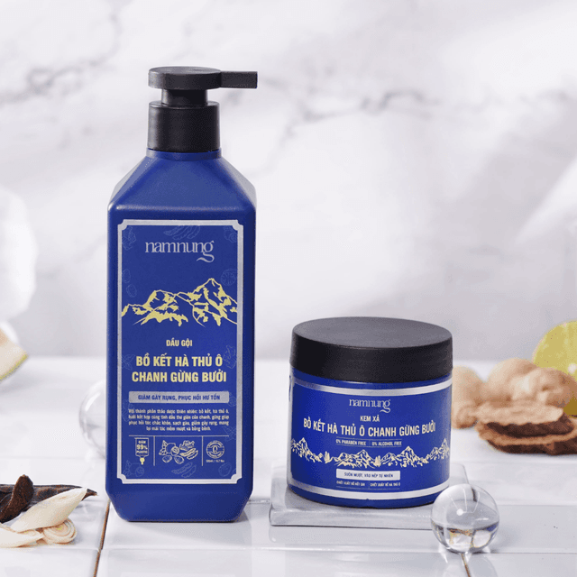 Cặp Gội Xả Nam Nung 500ml Mẫu Mới ( Bộ 2 chai )