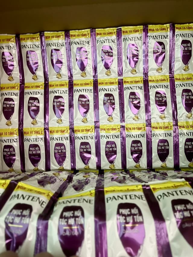 Dây Dầu Gội Pantene Màu Tím Phục Hồi 