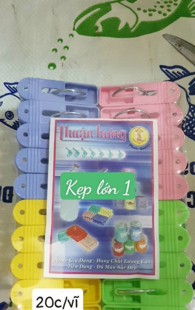 Lố 20 Cái Kẹp Nhựa Quần Áo 