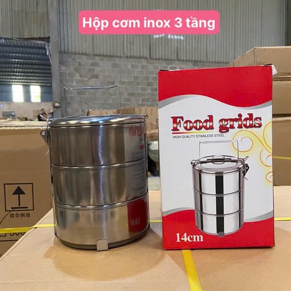 Hộp Cơm 3 Ngăn 