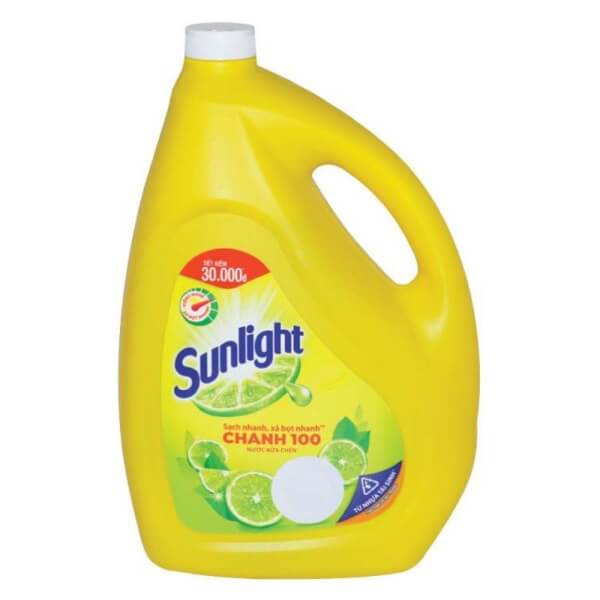 Rửa Chén Sunlight Chanh 3,6kg ( Thùng 3 can Giá 79,000)