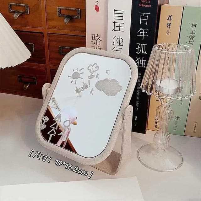 Gương trang điểm lúa mạch hình Vuông