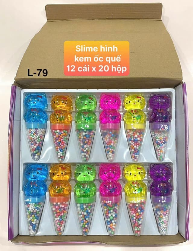 Hộp 12 slam Kem ốc quế