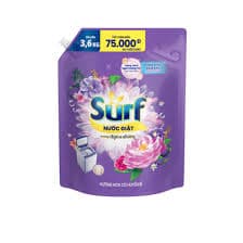 Nước Giặt Surf 3,6kg Tím  ( Thùng 4 túi ) 