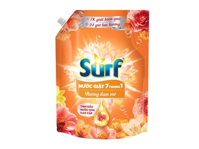 Nước Giặt Surf 2,5l Màu Cam ( Thùng 4 Túi ) 