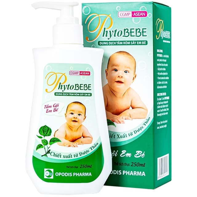 Tắm Gội Dược Liệu Rôm Sảy Em Bé Phytogyno 250ml.