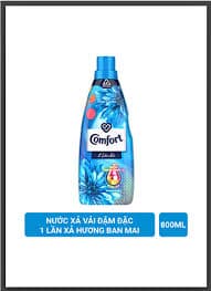 Nước Xả Comfort chai 1 lần xả xanh đậm 800ml