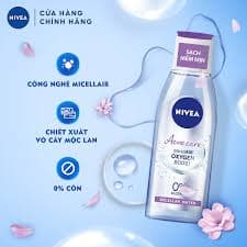 Nước tẩy trang Nivea 200ml tím