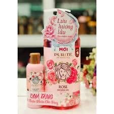 Sữa tắm Purite 850ml Hồng Tặng 250ml
