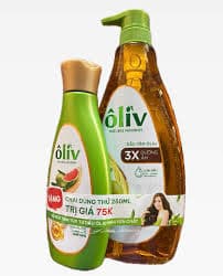 Dầu tắm oliv nguyên chất 650ml kèm