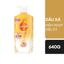 Dầu xả Sunsilk 640ml vàng 