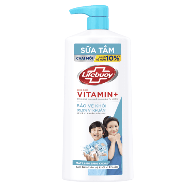 Sữa tắm Lifebouy 800ml xanh nhạt 