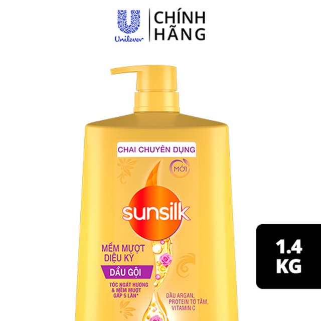 Dầu Gội SunSilk Vàng 1,4kg
