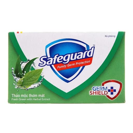 Xà Bông Cục SafeGuard 125g Trắng Xanh Lá 