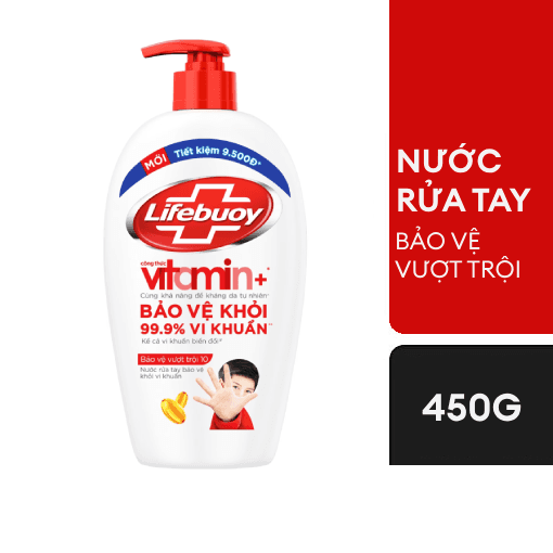 Nước rửa tay Lifebouy 450ml đỏ