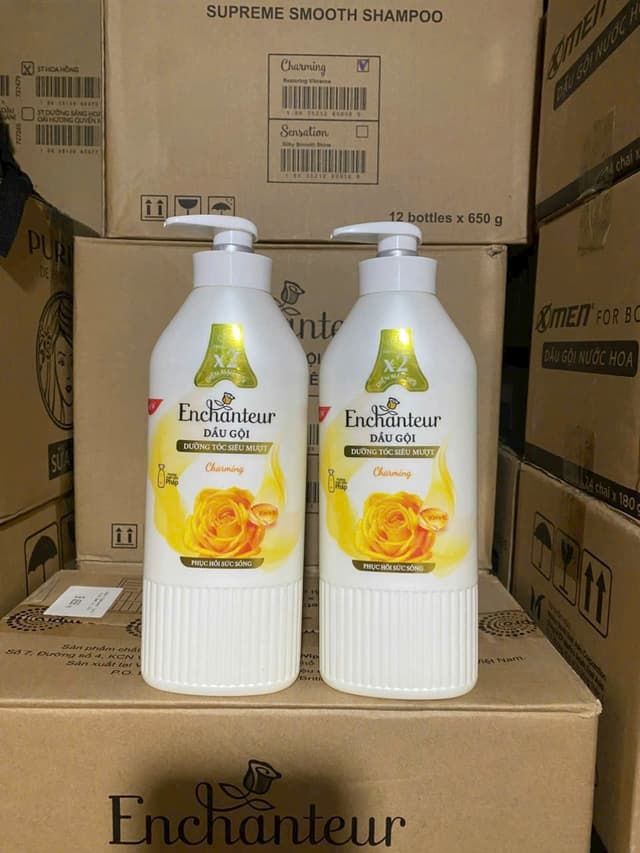 Dầu gội 650g Enchanteur 650g trơn