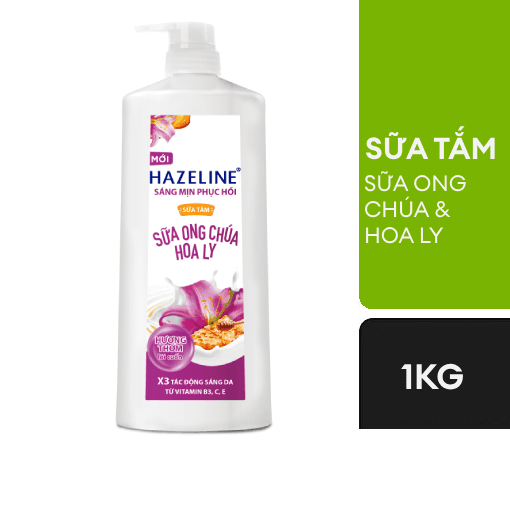 Sữa tắm Hazeline 1 Kg Tím ( Thùng 83,000)
