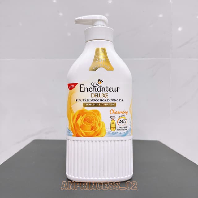 Sữa Tắm Enchanteur 650g Bao Bì Mới Màu Vàng