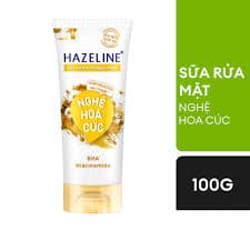 Sữa rửa mặt Nghệ Hoa Cúc Hazeline vàng 100g.