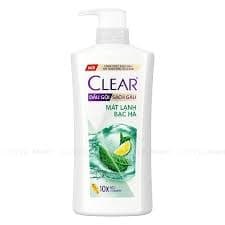 Dầu gội Clear 880g bạc hà Trơn ( Thùng 165,000) 