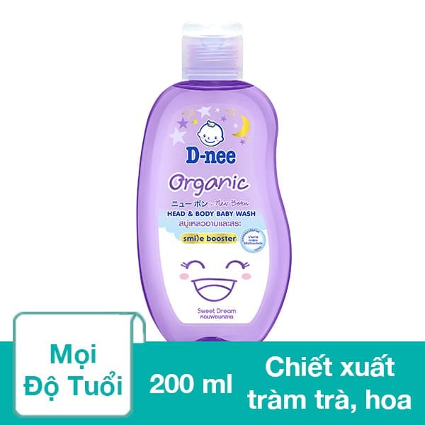Tắm gội Dnee em bé 200ml tím Cty