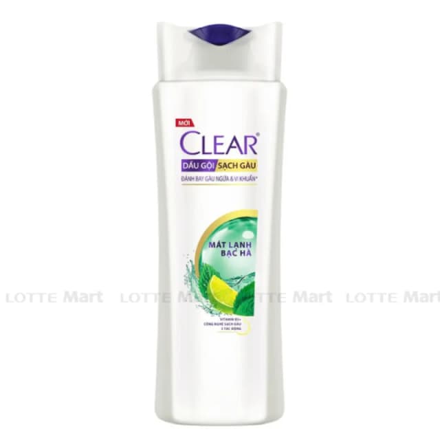 Dầu gội Clear 340g bạc hà Xanh Lá