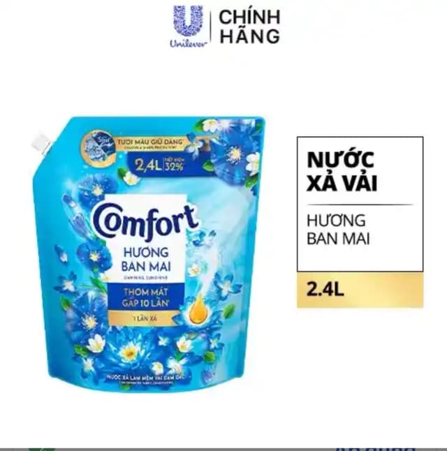 Nước Xả Comfort túi 2,4l Xanh Dương 