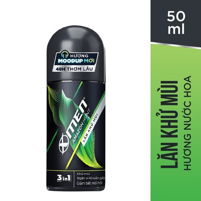 Lăn Khử Mùi Xmen Amazon 50ml Mới 