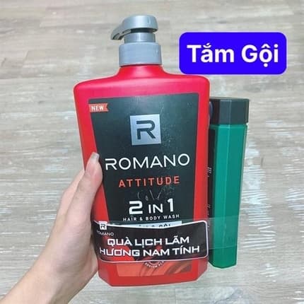 TẮM GỘI Romano Đỏ 650g Kèm 