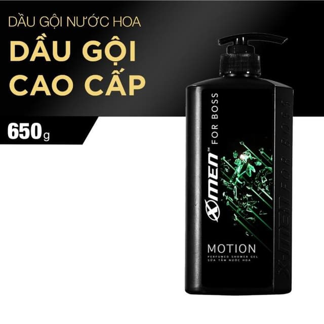 Dầu Gội XMen Boss 650g Boss Xanh Lá 
