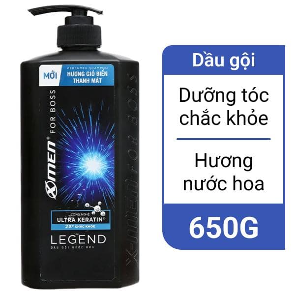 Dầu Gội XMen Boss 650g Boss Xanh Dương