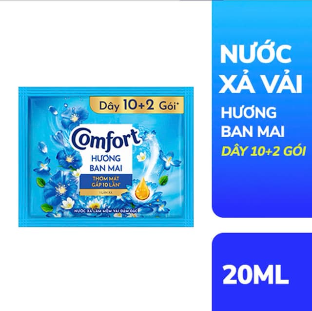 Dây xả Comfort Xanh Dương ( Dây 12 Gói ).