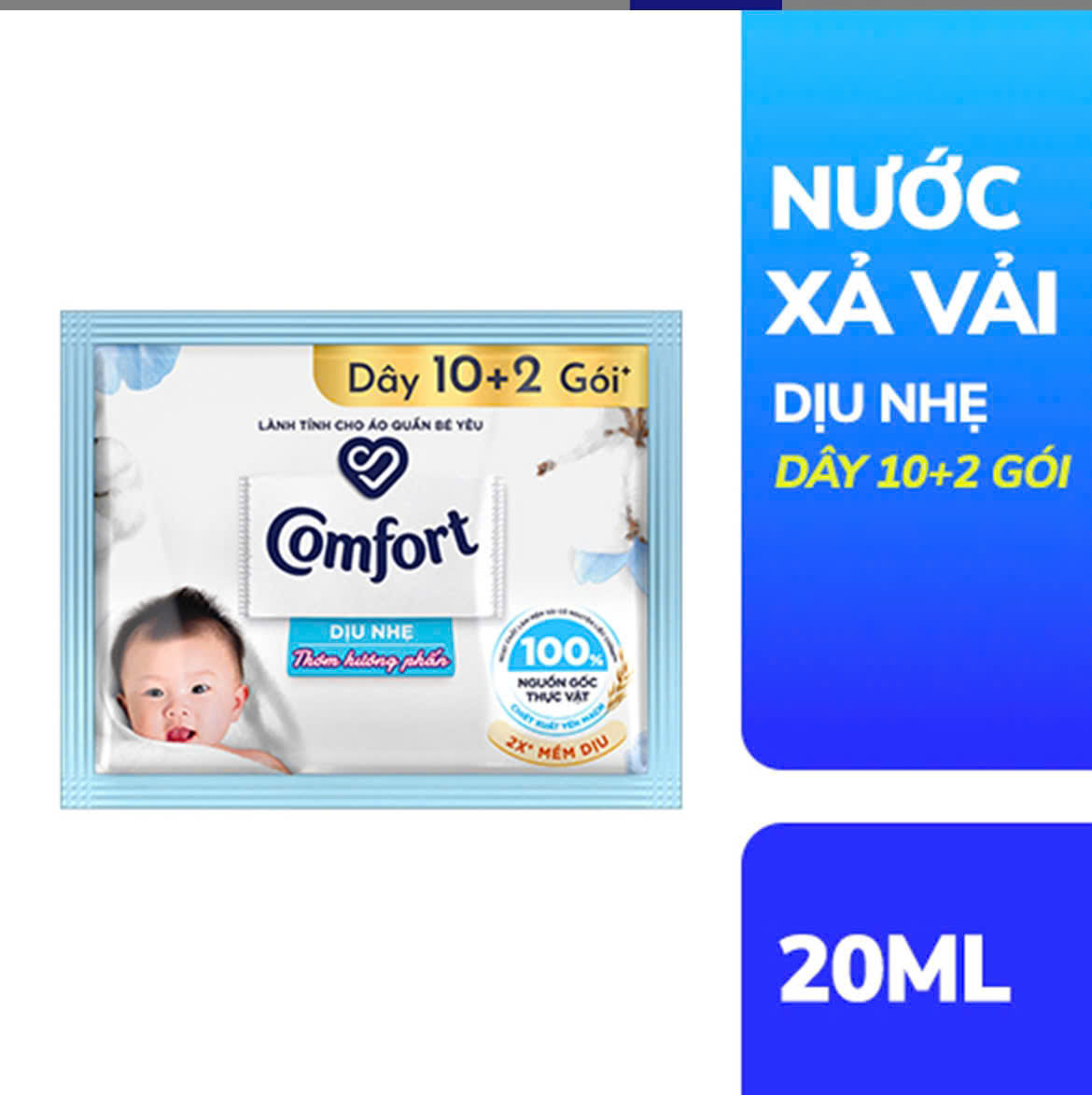 Dây Xả Comfort Trắng( Dây 12 Gói ).