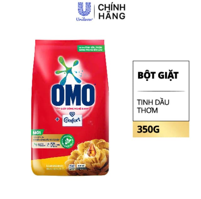 Bột Giặt Omo 350g Tinh dầu LẺ