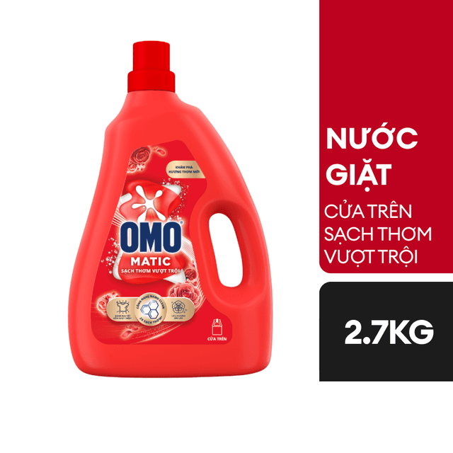 Nước Giặt OMO Chai 2,7kg Đỏ