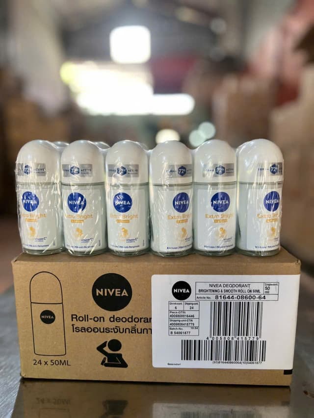 Lăn khử mùi Nivea 50ml Trắng mịn tự nhiên Trắng Cty