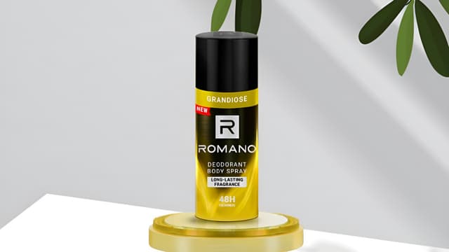 Xịt Khử Mùi Romano 150ml Vàng