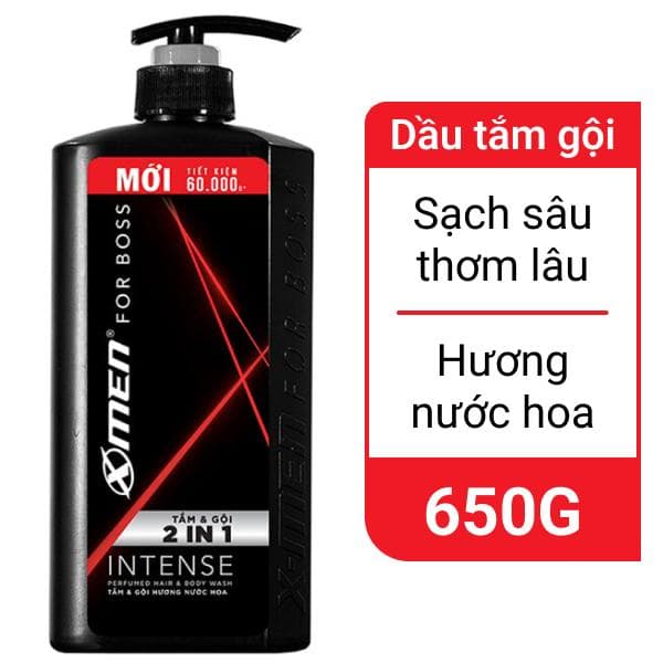 Tắm gội Xmen Boss Đỏ 650g 