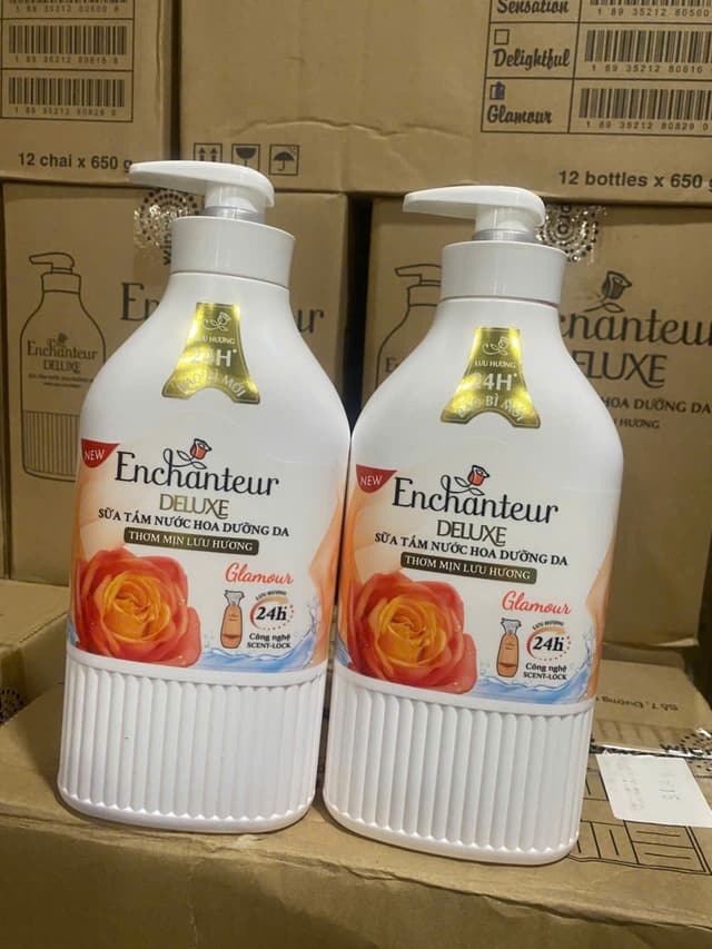 Sữa Tắm Enchanteur 650g Màu Cam