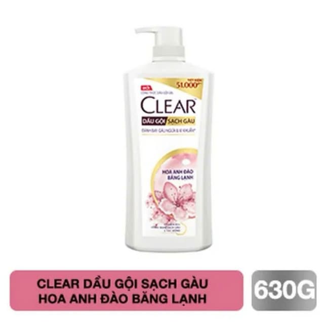 Dầu Gội Clear 630g anh đào
