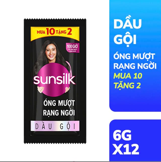Dây Dầu Gội SunSilk Đen dây 10+2. ( Thùng 84 dây )