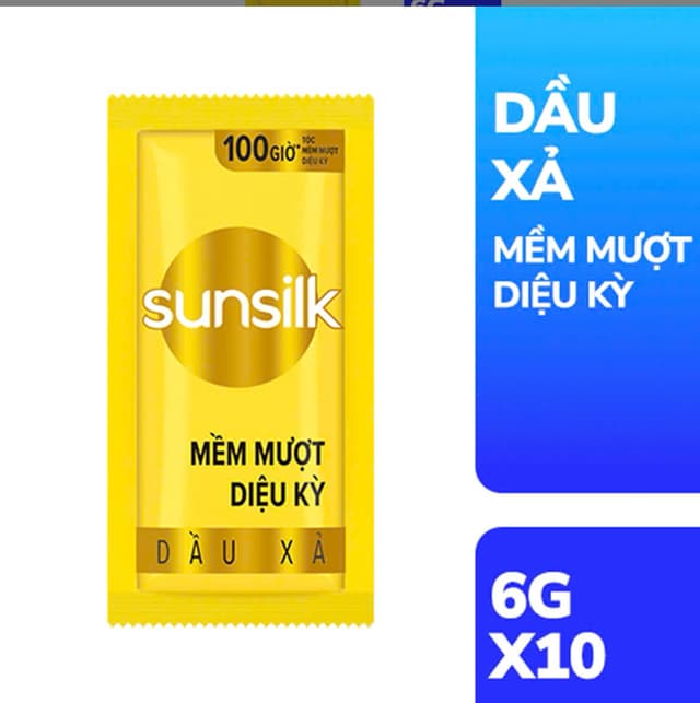  Dây Dầu Xả SunSilk Vàng.( Thùng 84 dây )