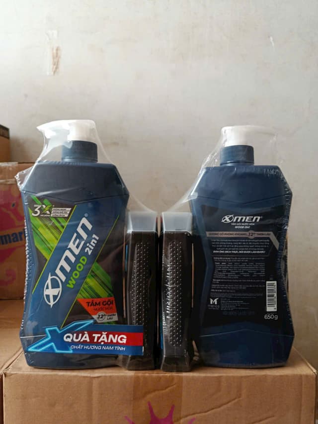 Tắm Gội Xmen 650g Wood kèm