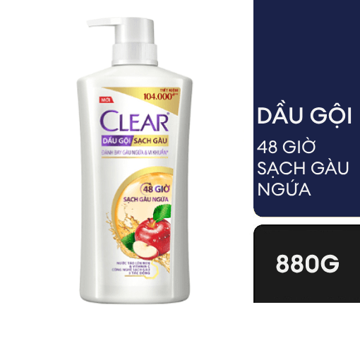 Dầu Gội Clear Táo 880g