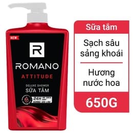 Sữa tắm Romano Classic 650g Đỏ 