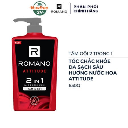 Tắm Gội Romano 650g Đỏ Trơn