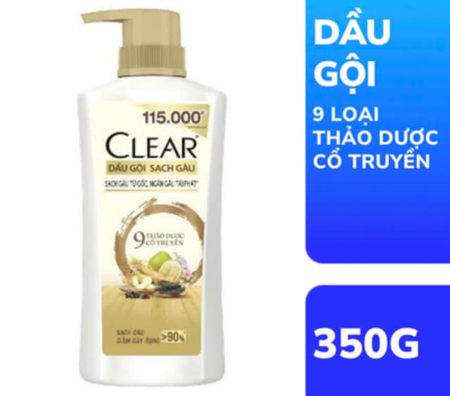 Dầu Gội Clear Thảo Dược 340g